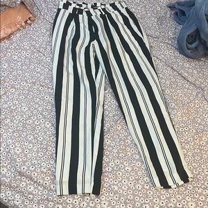 XOXO Monochrome Striped Trousers
